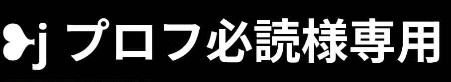 ❥j プロフ必読
