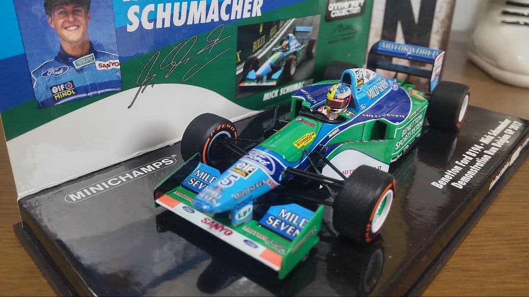 ミニチャンプス製.ベネトンフォード.Ｂ１９４.ミック・シューマッハ.ベルギーＧＰ