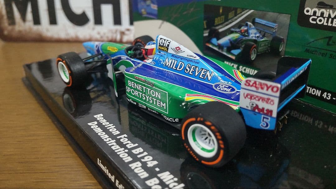 ミニチャンプス製.ベネトンフォード.Ｂ１９４.ミック・シューマッハ.ベルギーＧＰ