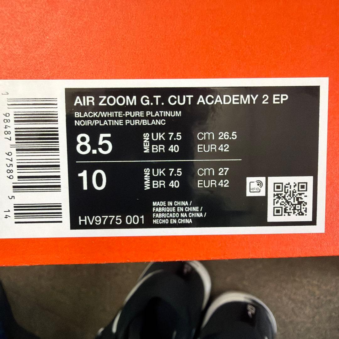 Nike エアズームG.T. カットアカデミー2EP 新品　26.5cm