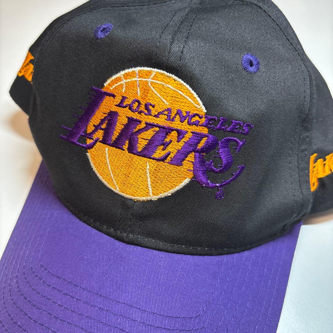 未使用 Vintage LAKERS レイカーズ キャップ 帽子 NBA 90s