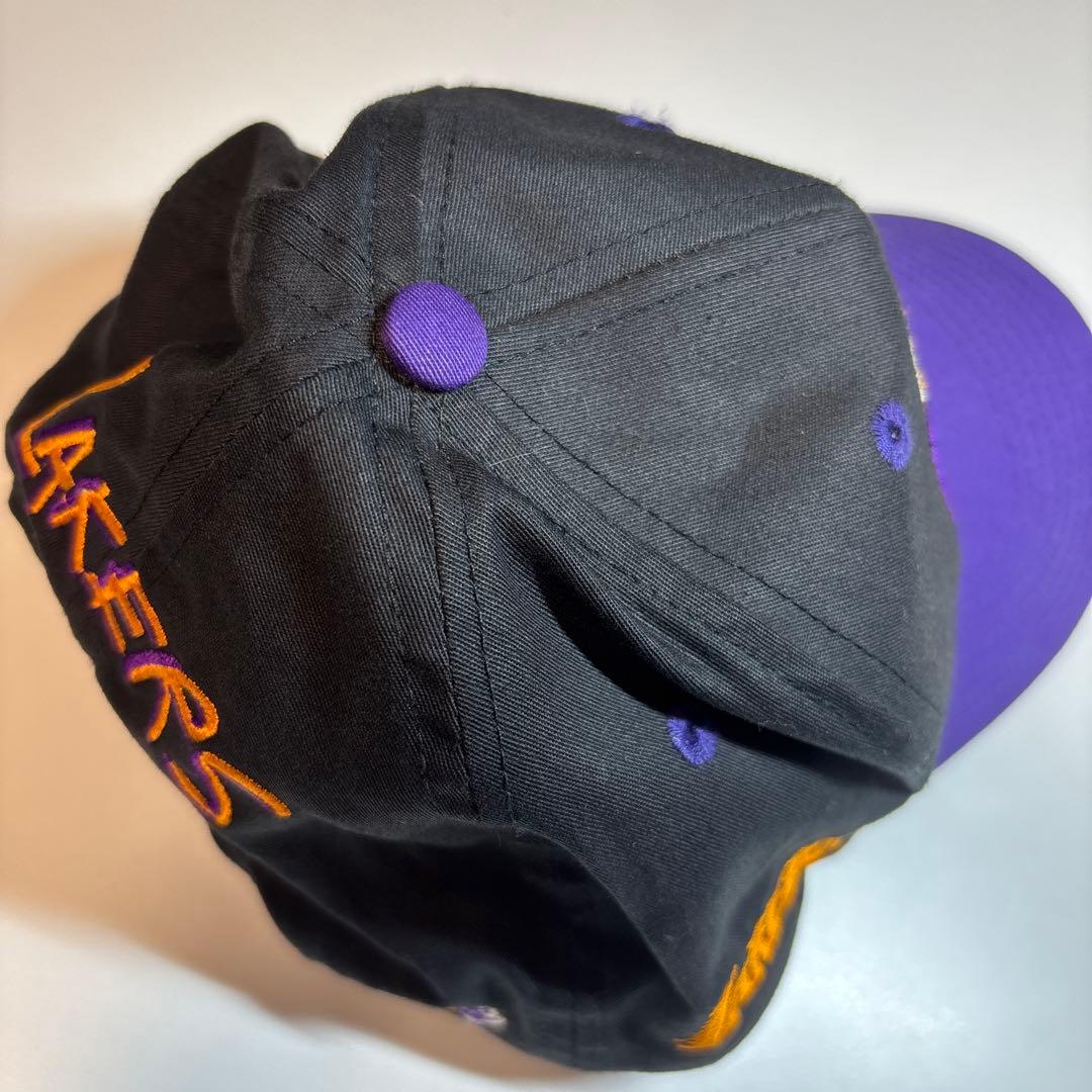未使用 Vintage LAKERS レイカーズ キャップ 帽子 NBA 90s