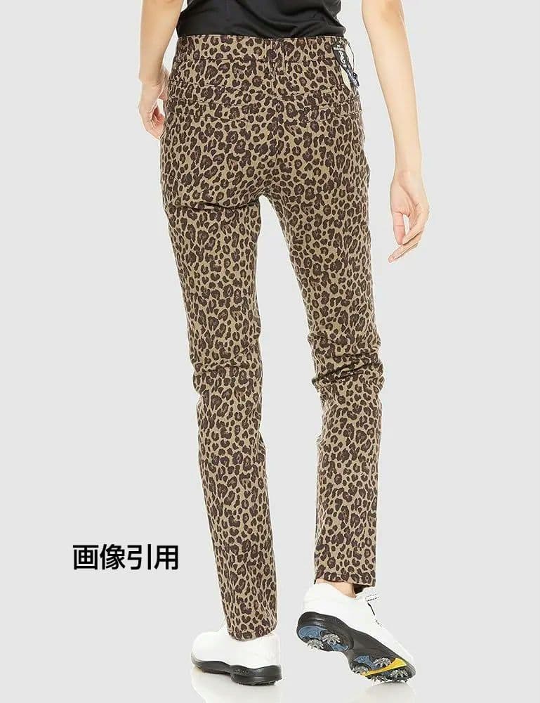 PEARLY GATES ヒョウ柄ゴルフパンツ サイズS ストレッチ素材