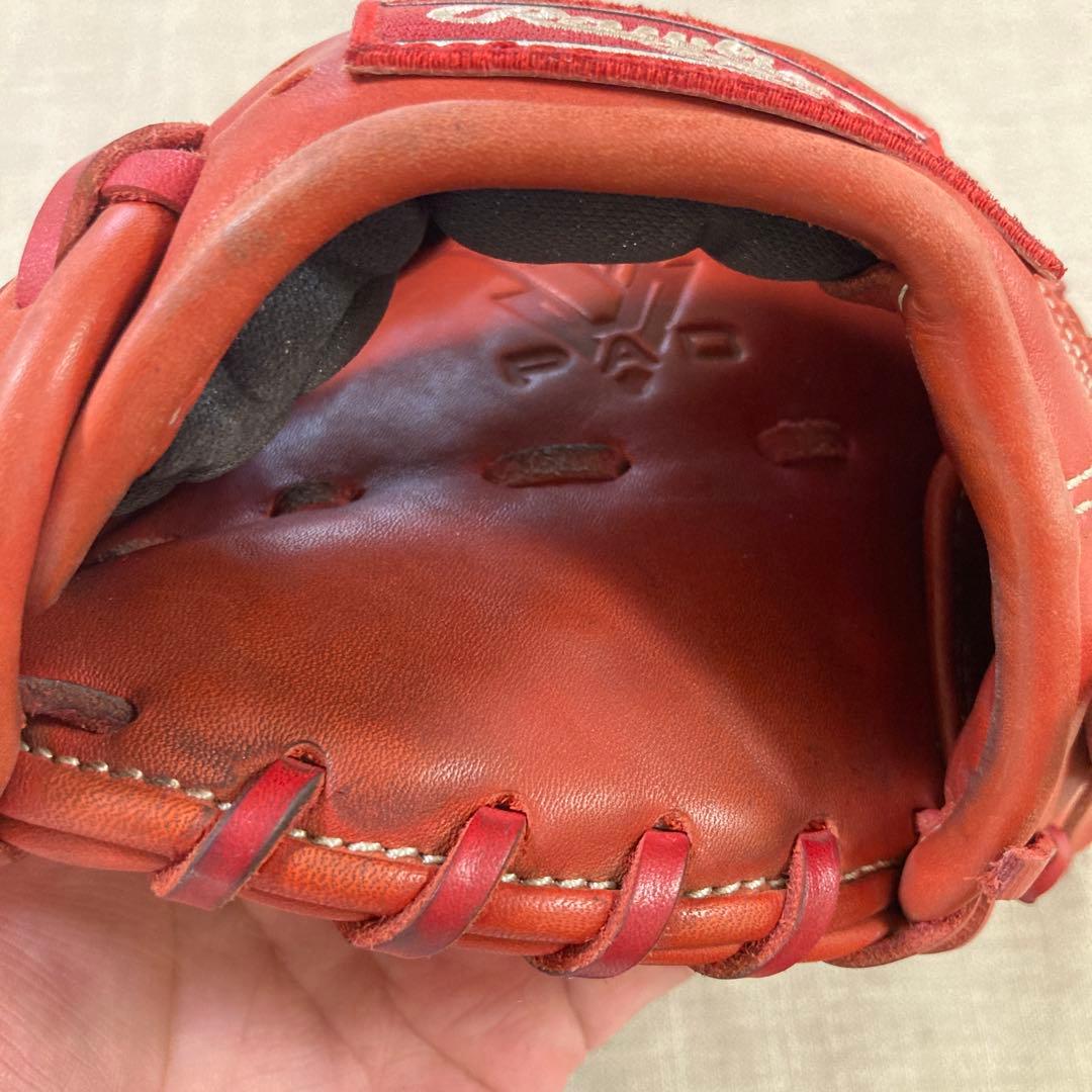 （タイムセール）Rawlings 軟式グローブ 赤