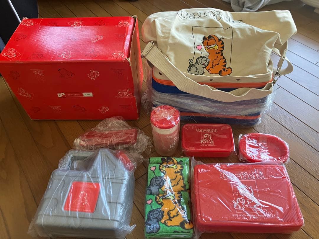 非売品フジカラー 友の会 ガーフィールド ピクニックセット 未使用 昭和レトロ