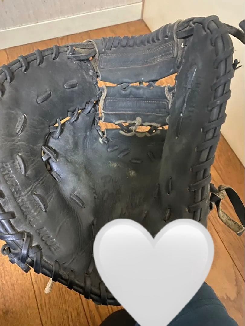 硬式ファーストミット　黒　野球　左利き用