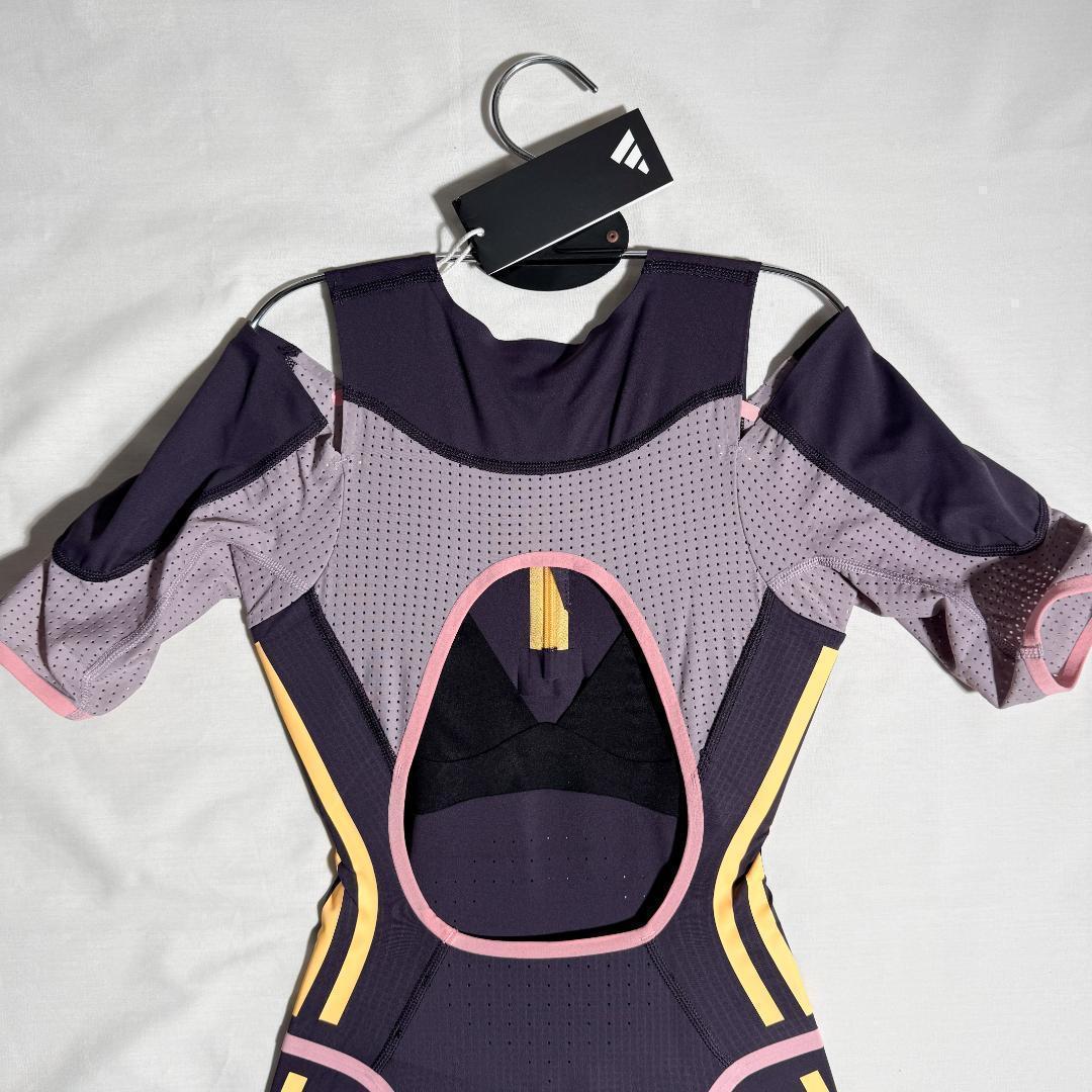 adidas アディダス 女子陸上 レーシングレオタード UK L