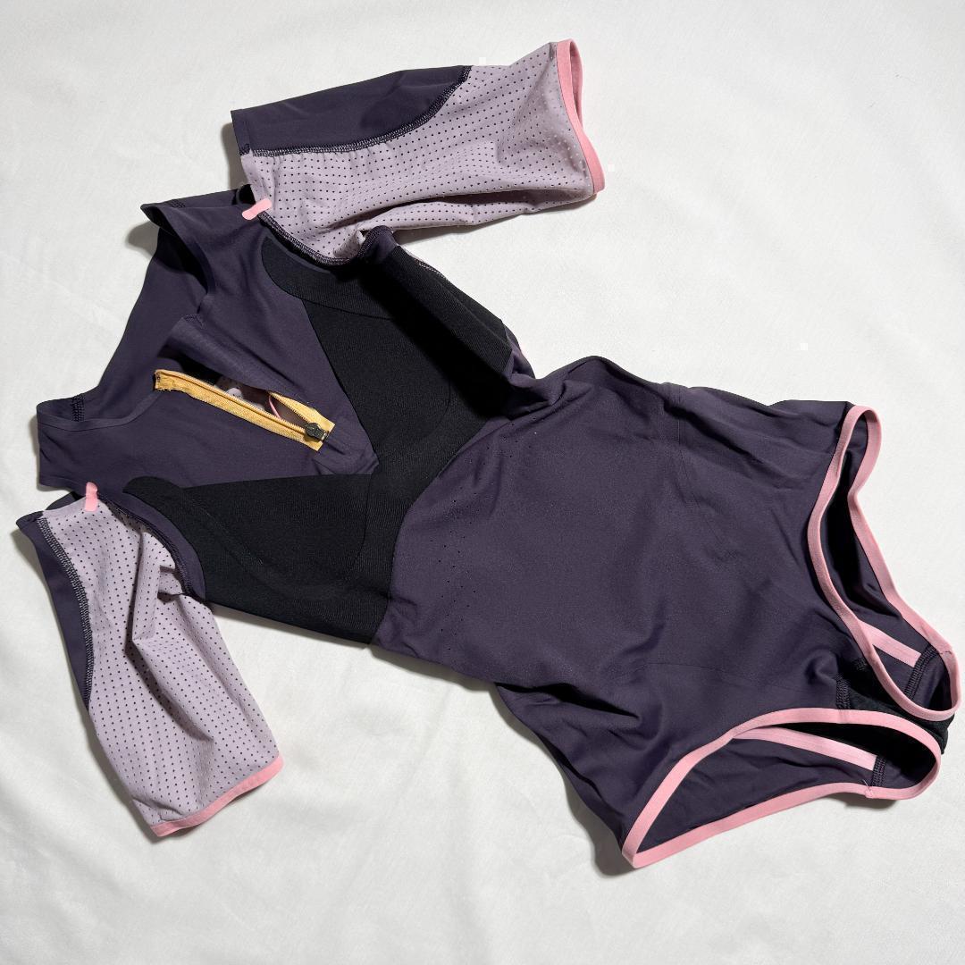 adidas アディダス 女子陸上 レーシングレオタード UK L