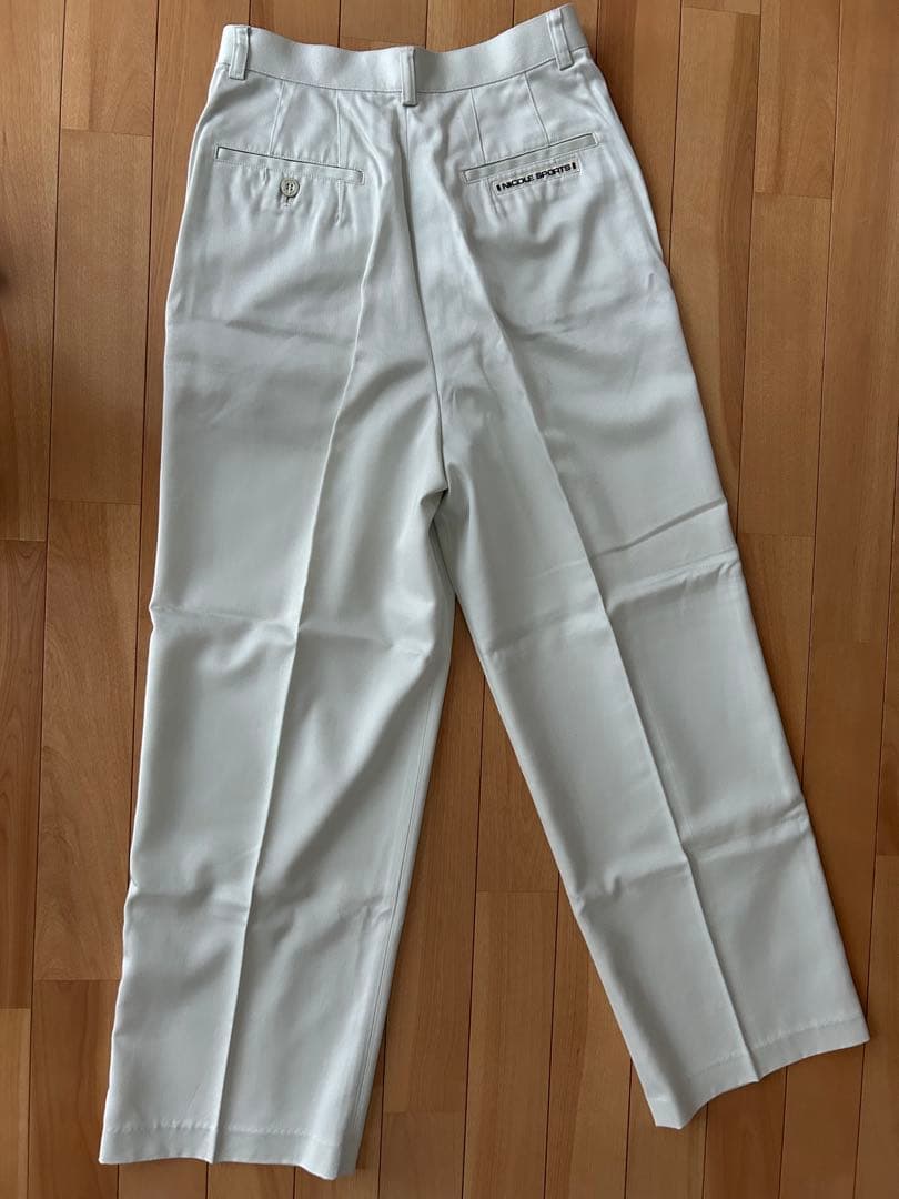 白　グレー　スラックス レディース パンツ　NICOLE SPORTS ゴルフ