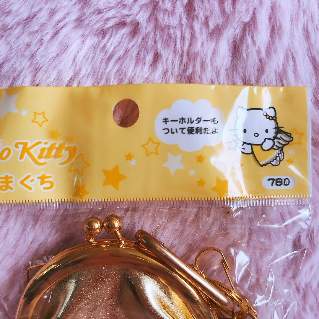 希少レア　ハローキティ　エンジェル　マスコット付き　がまぐち　2004年製