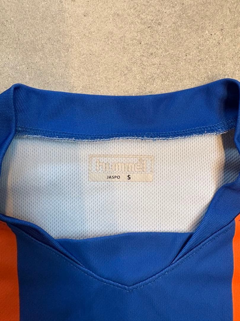 Vファーレン長崎ユニフォーム　hummel サッカーシャツ S 青・オレンジ