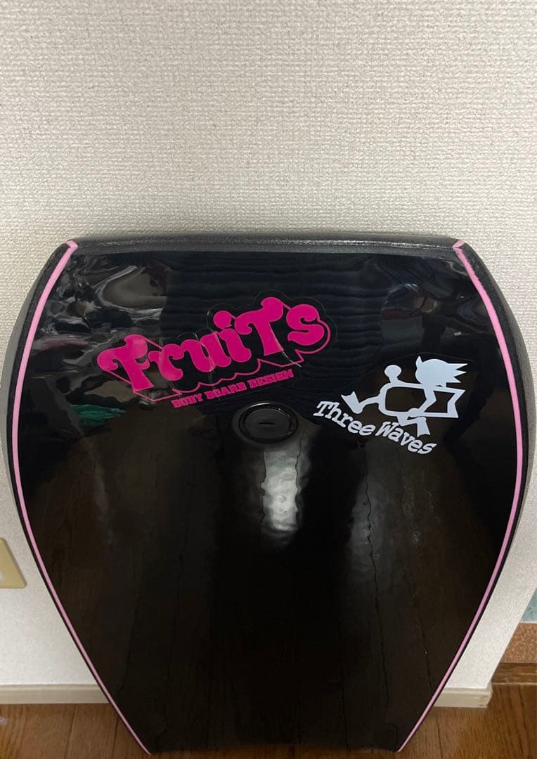 新品未使用　ボディボード　アーム用コイルコード　ケース　fruits