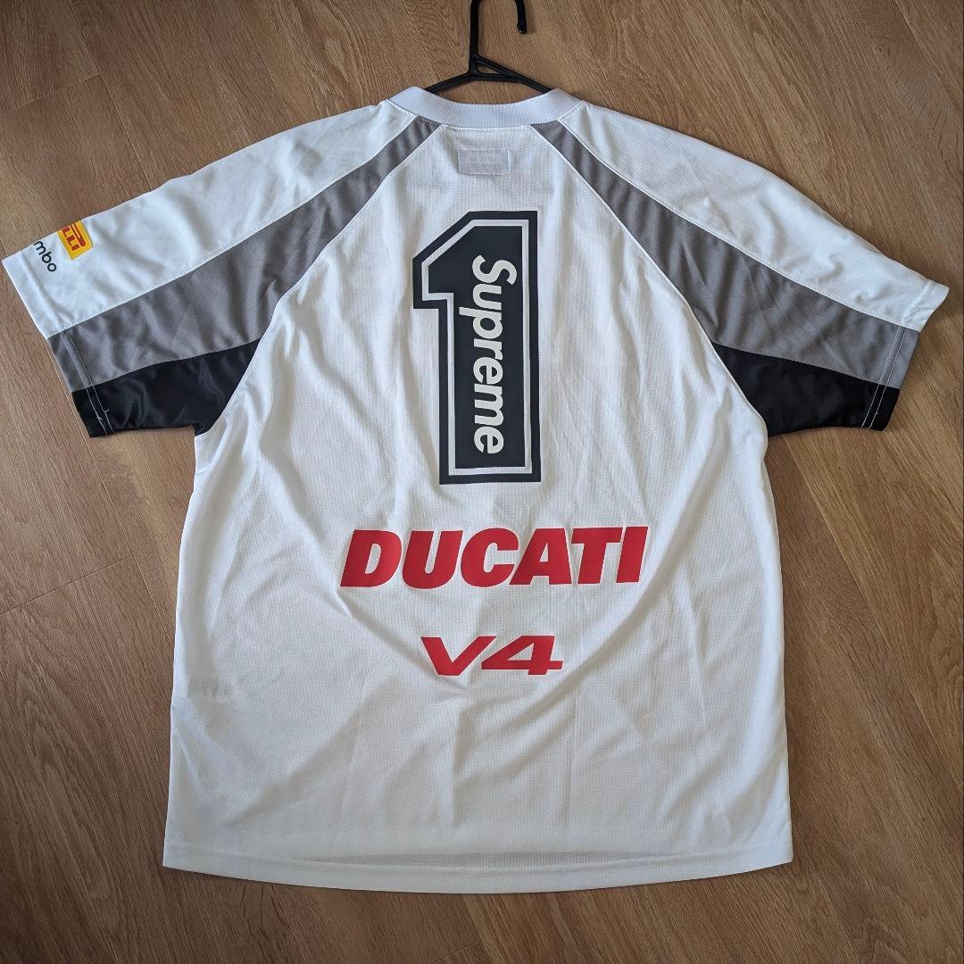 シュプリーム　ドゥカティ　Soccer Jersey Ｌ ホワイト