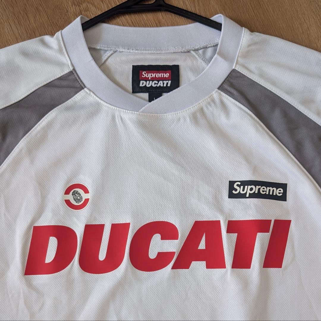 シュプリーム　ドゥカティ　Soccer Jersey Ｌ ホワイト
