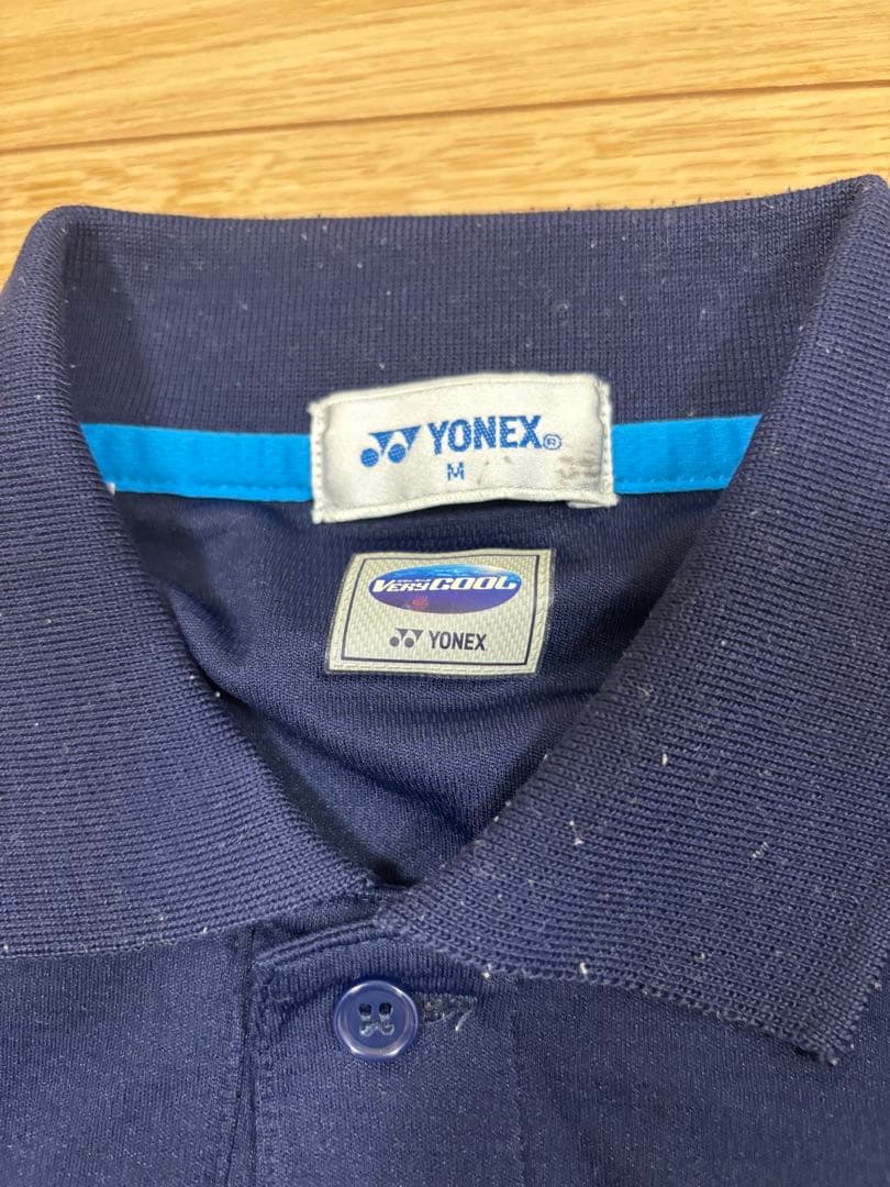 YONEX 吸汗速乾 ポロシャツ M ネイビー　ヨネックスユニホーム