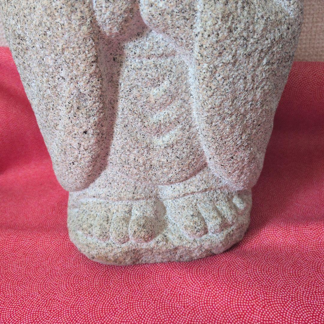 石地蔵 約36cm【20年前購入してから自宅廊下に設置】