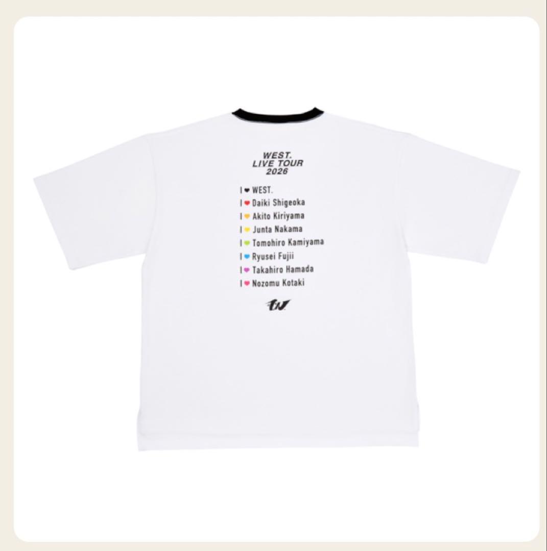 WEST. 2026ツアー　唯一無二　バックカープリントTシャツ 新品未開封