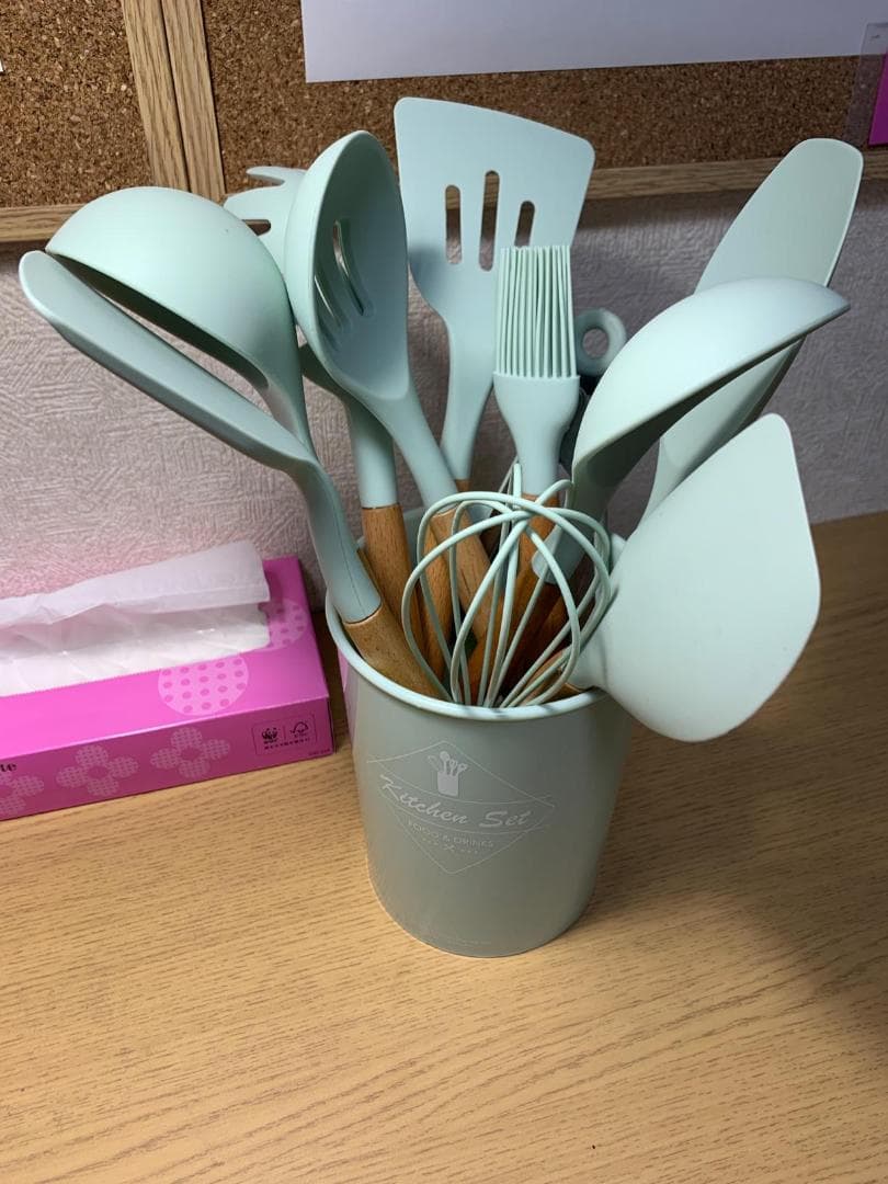 キッチンツールセット シリコン 調理器具 13点セット フライ返し お_corg