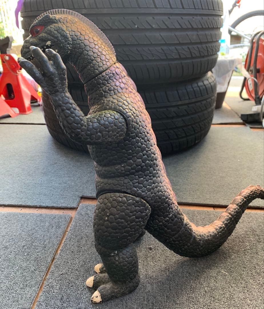 当時物　ゴジラ　1986年製　怪獣フィギュア人形　 ソフビ