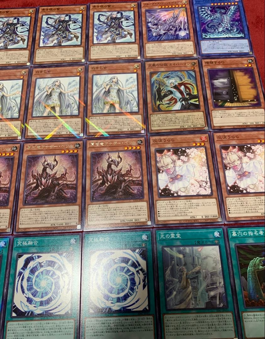 遊戯王　大会構築原石青眼デッキ40枚＋E X15枚＋α