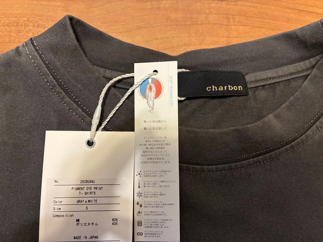charbon シャルボン PIGMENT DYE PRINT T-SHIRTS