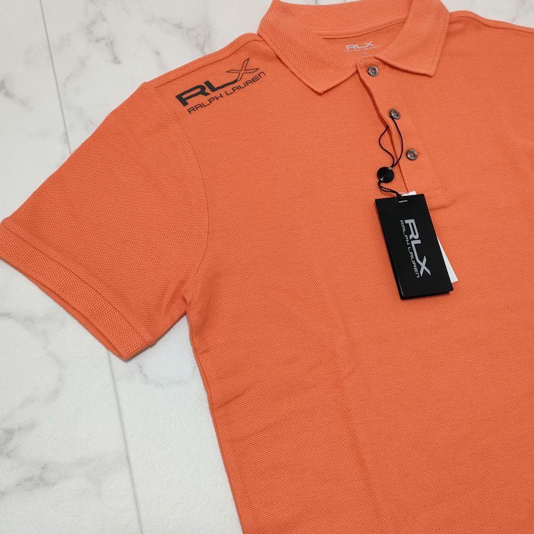 【新品タグ付き】RLX　ラルフローレン　ゴルフ　半袖シャツ　オレンジ　S