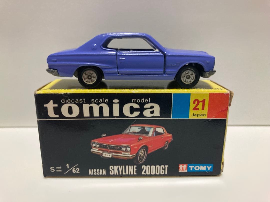 トミカ　日本製　ニッサン　スカイライン2000GT 1Dホイール