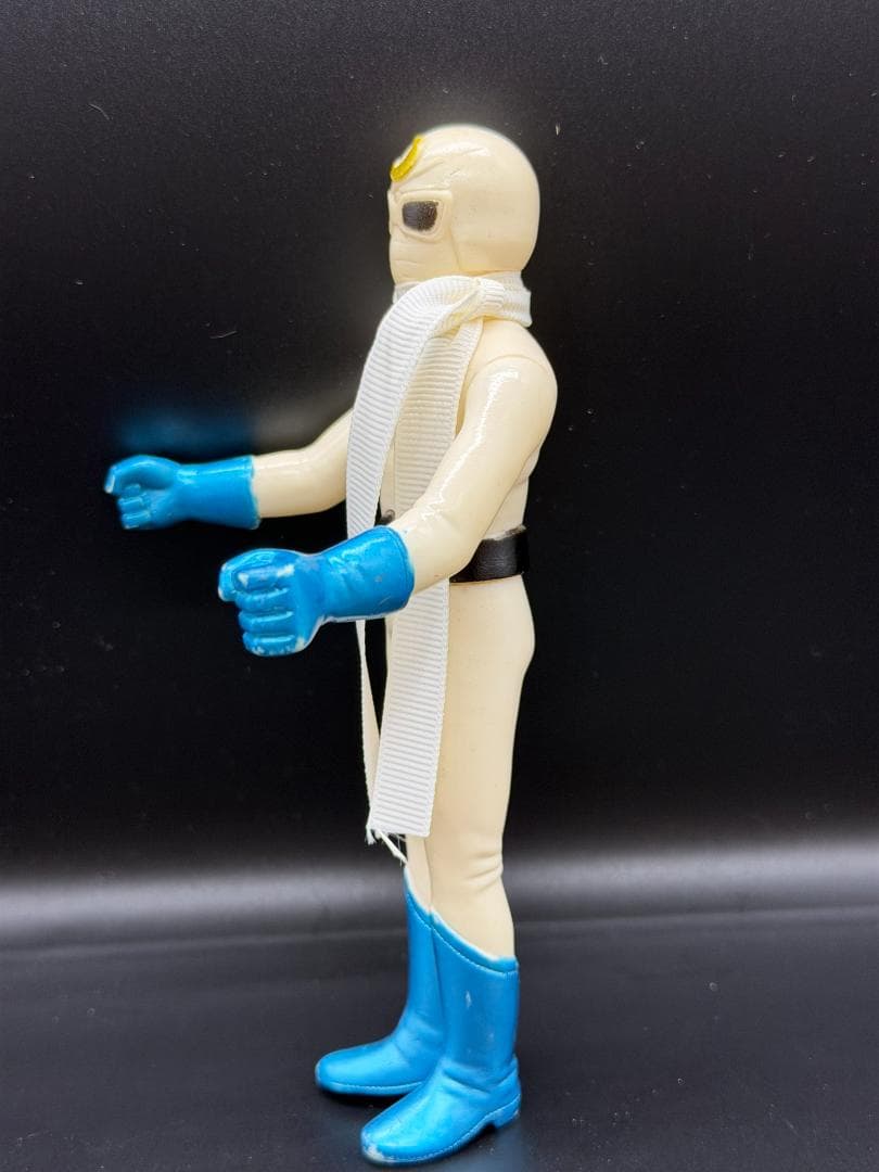 【当時物】月光仮面 ヘラルド ソフビ 背中刻印 愛企画 宣弘社 17cm