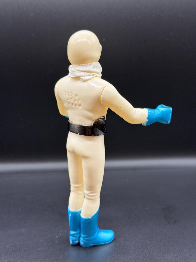 【当時物】月光仮面 ヘラルド ソフビ 背中刻印 愛企画 宣弘社 17cm