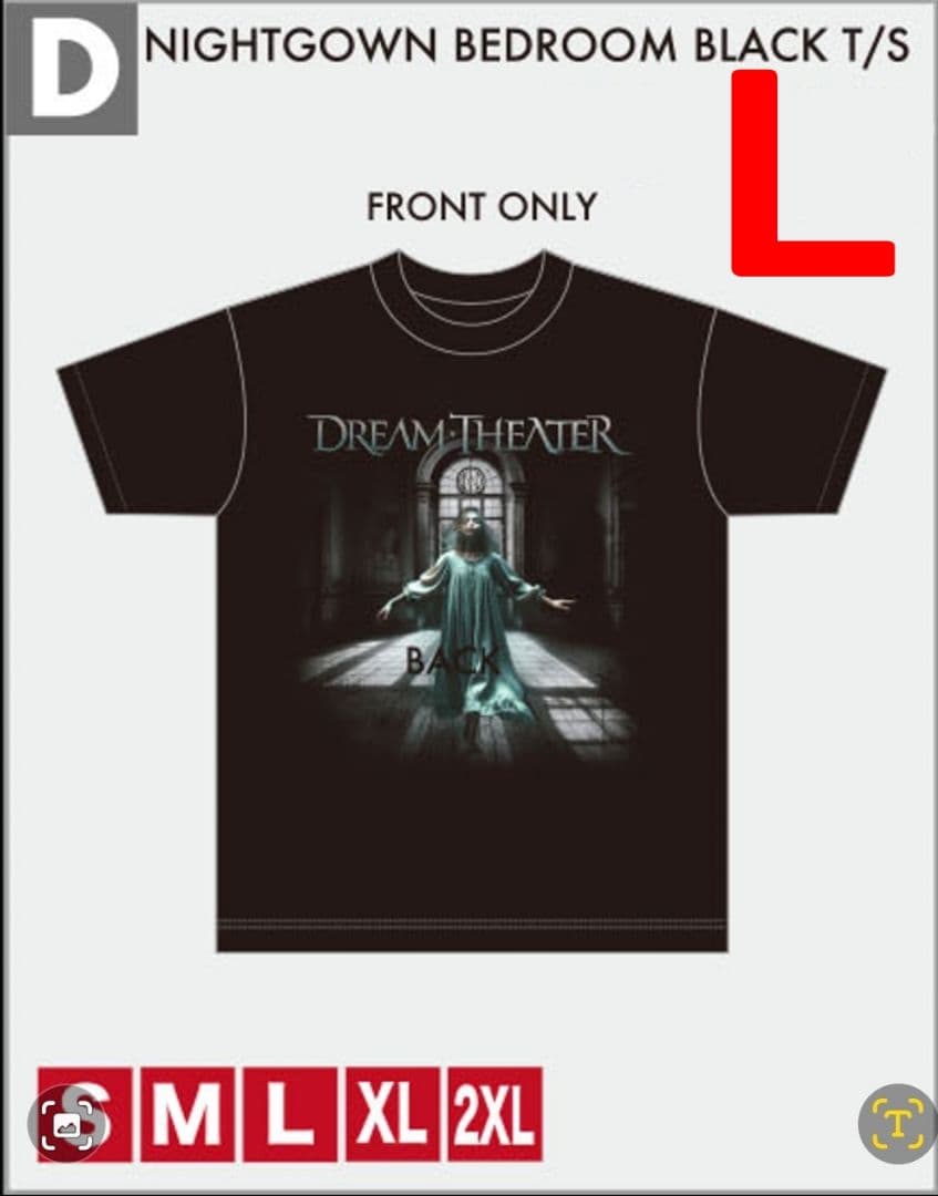 【ラスト一点】DREAM THEATER 40th tour TシャツD