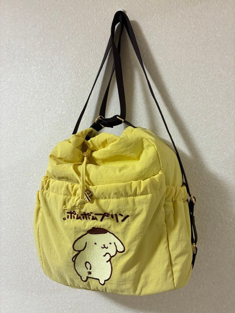 ポムポムプリン 30周年記念 2wayリュック プリン イエロー 新品タグ付き
