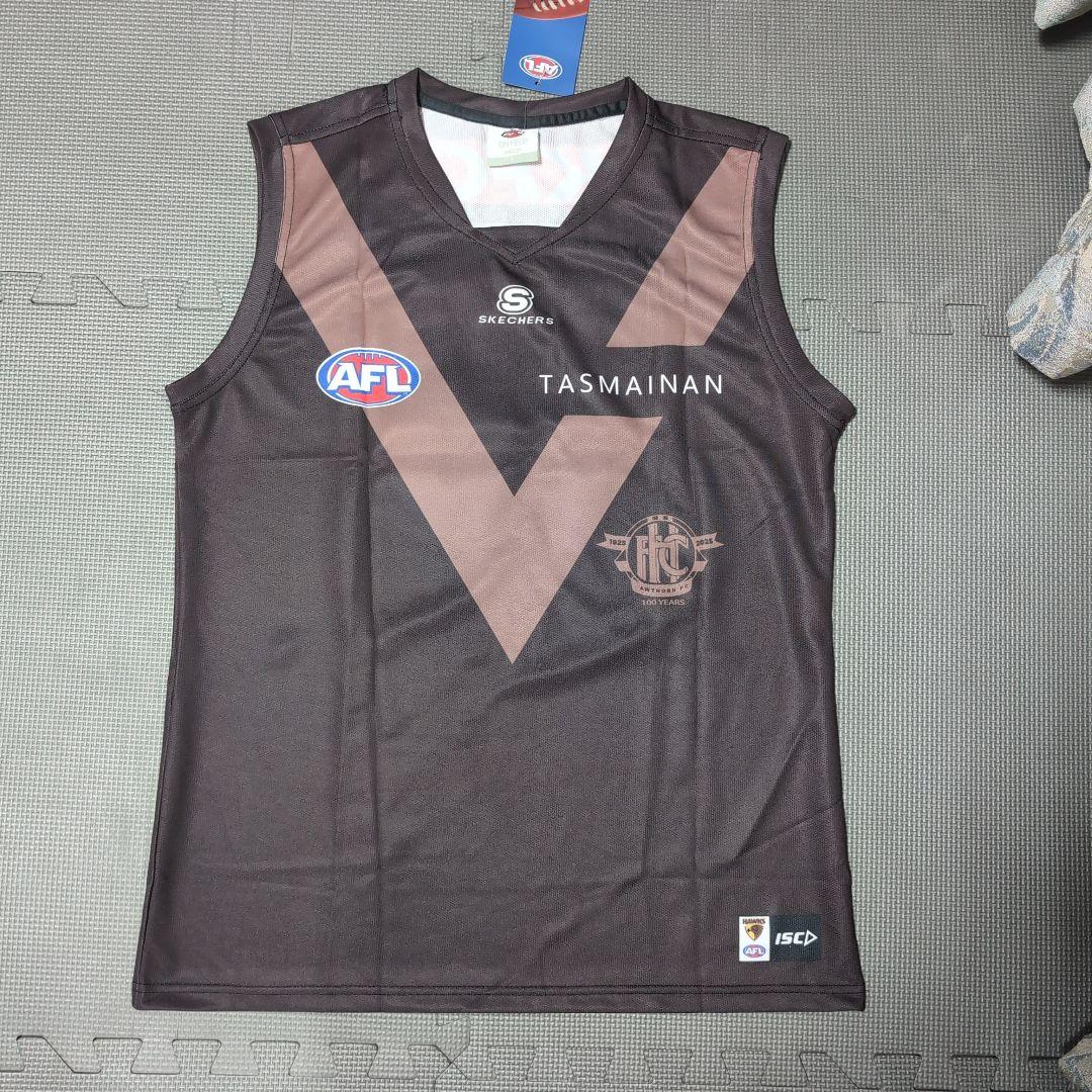 【海外Ｌサイズ】AFL ホーソーン・ホークス 2025 アウェイガーンジー