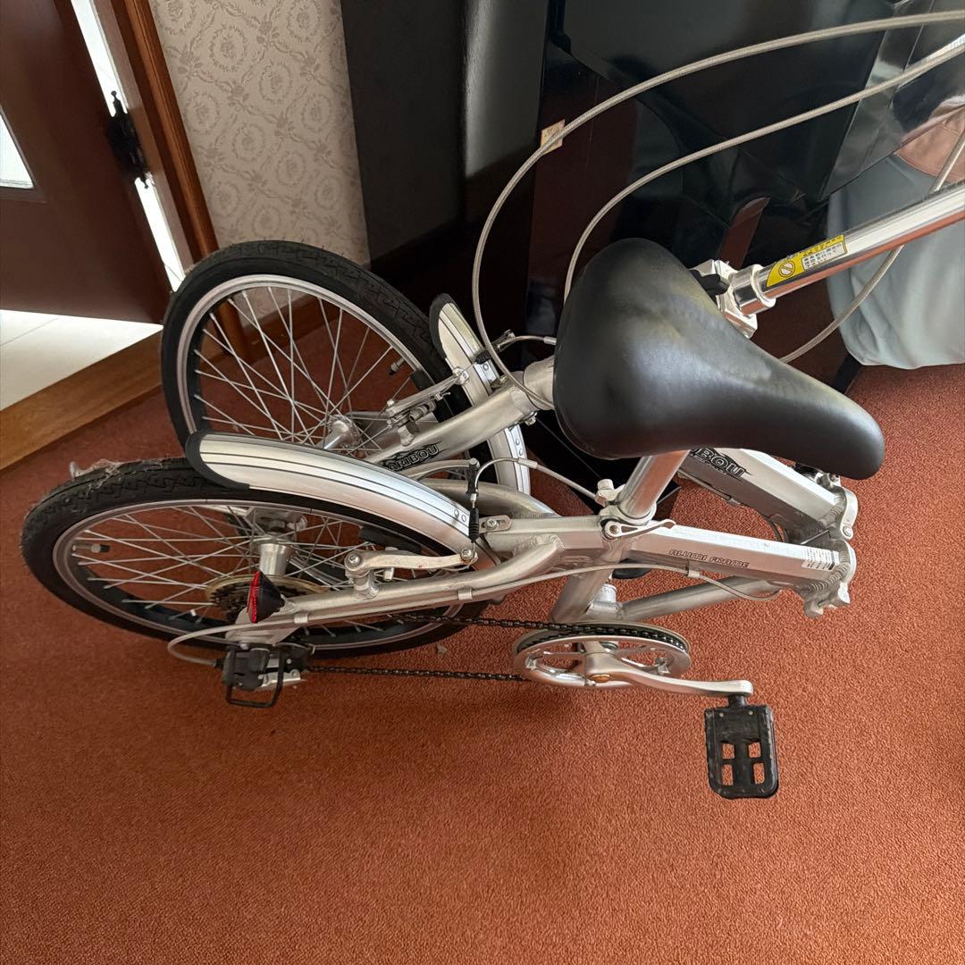 折りたたみ自転車 シルバー 小径
