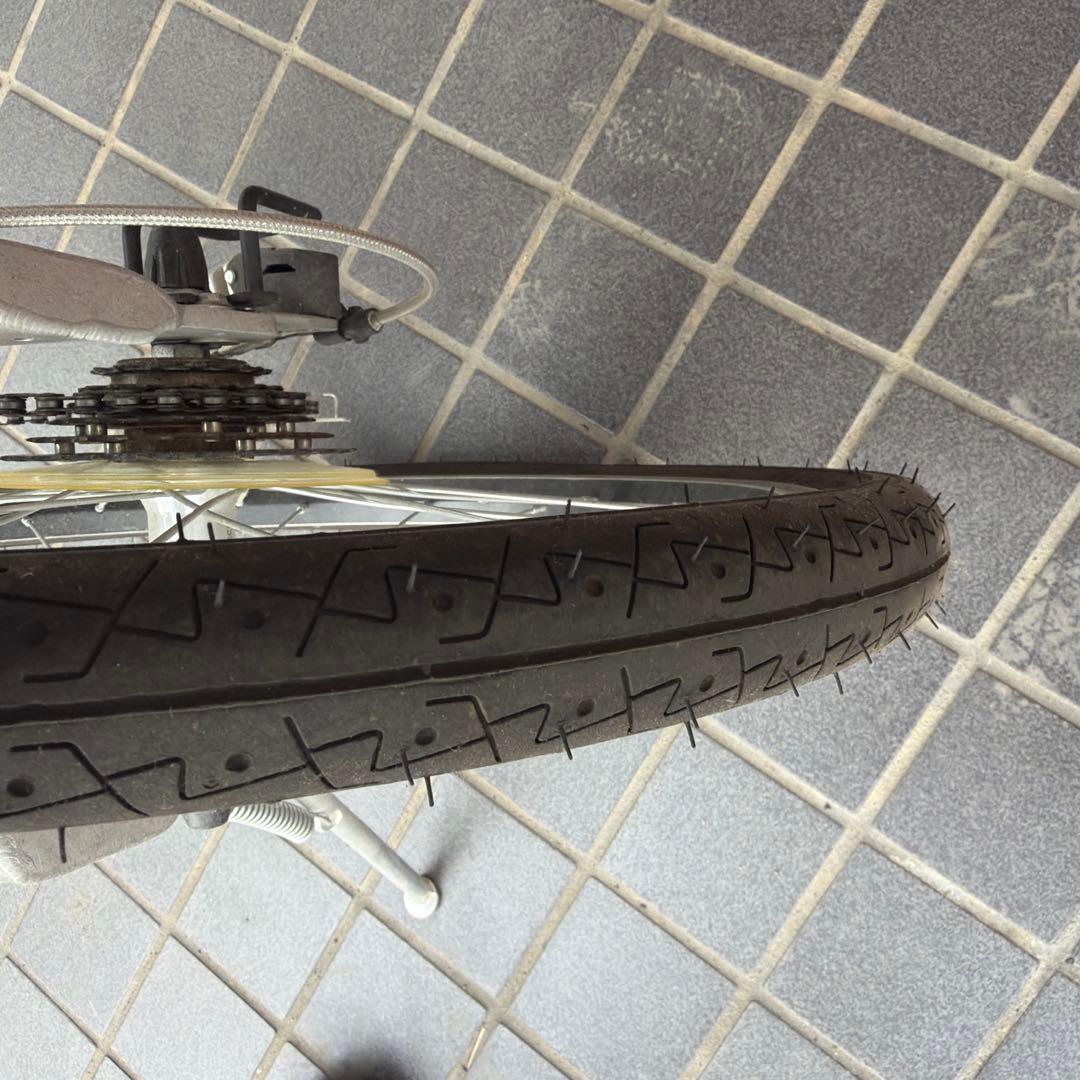 折りたたみ自転車 シルバー 小径