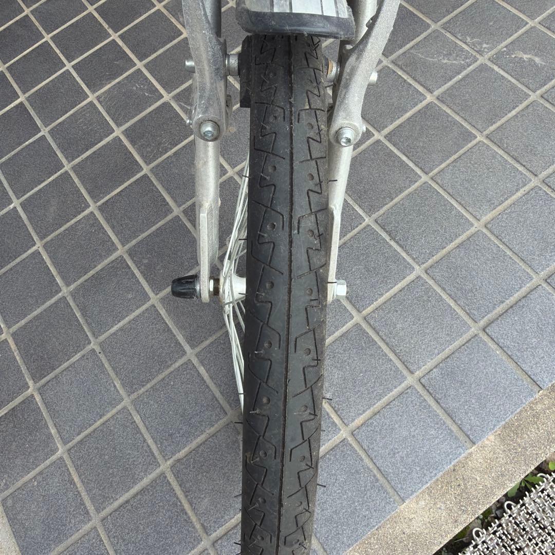 折りたたみ自転車 シルバー 小径