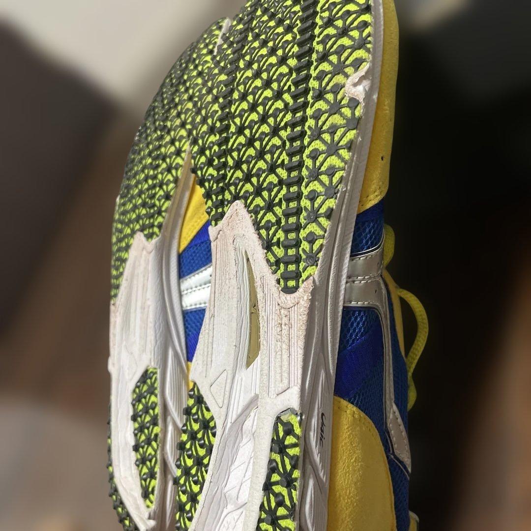 Mizuno ランニングシューズ 青/黄 日本製