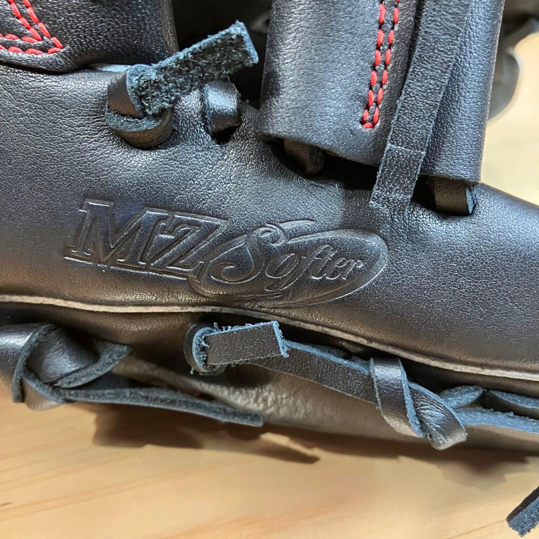 ミズノ MZ Softer 軟式グローブ 黒