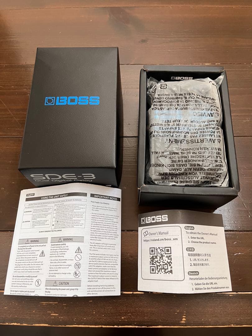 BOSS dual digital delay ディレイSDE-3 ほぼ新品美品