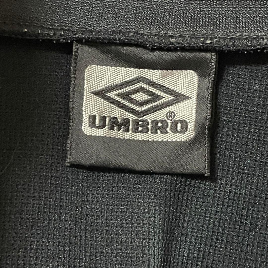 90' UMBROアンブロトラックジャケットジャージ 長袖ブラック y2k