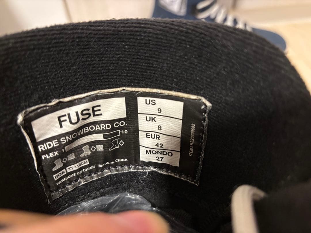 スノーボード RIDE fuse 27cm