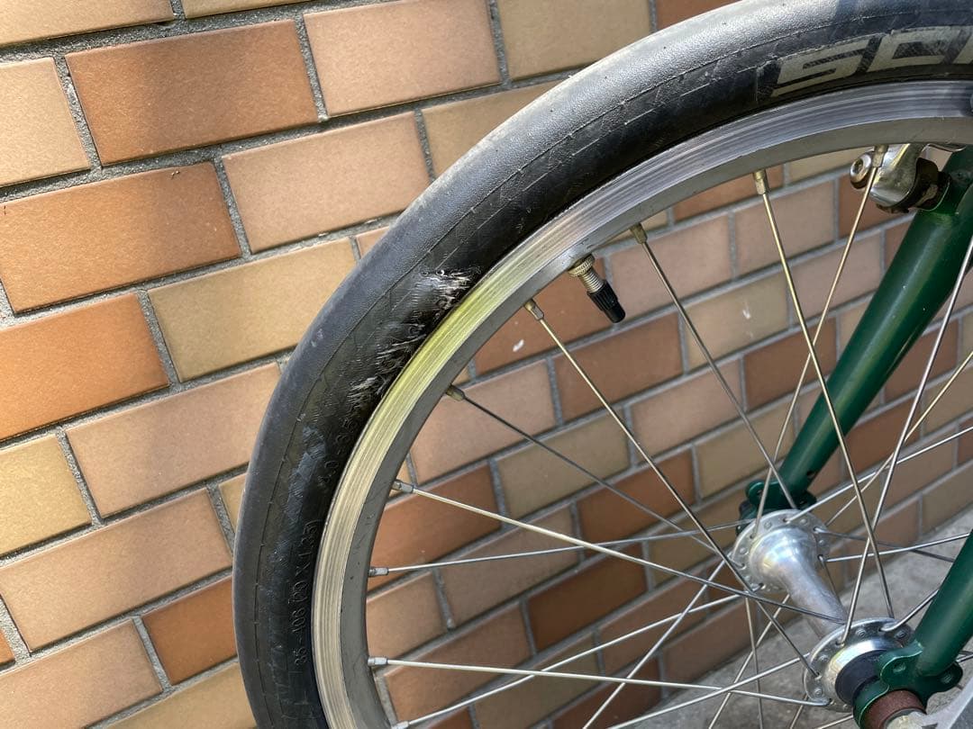 [引取限定]bruno mixte グリーン ミニベロ