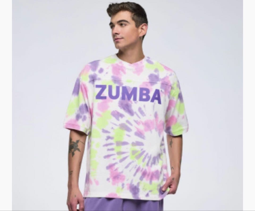 その他 ZUMBA Pastel Unisex Long Oversized Tee
