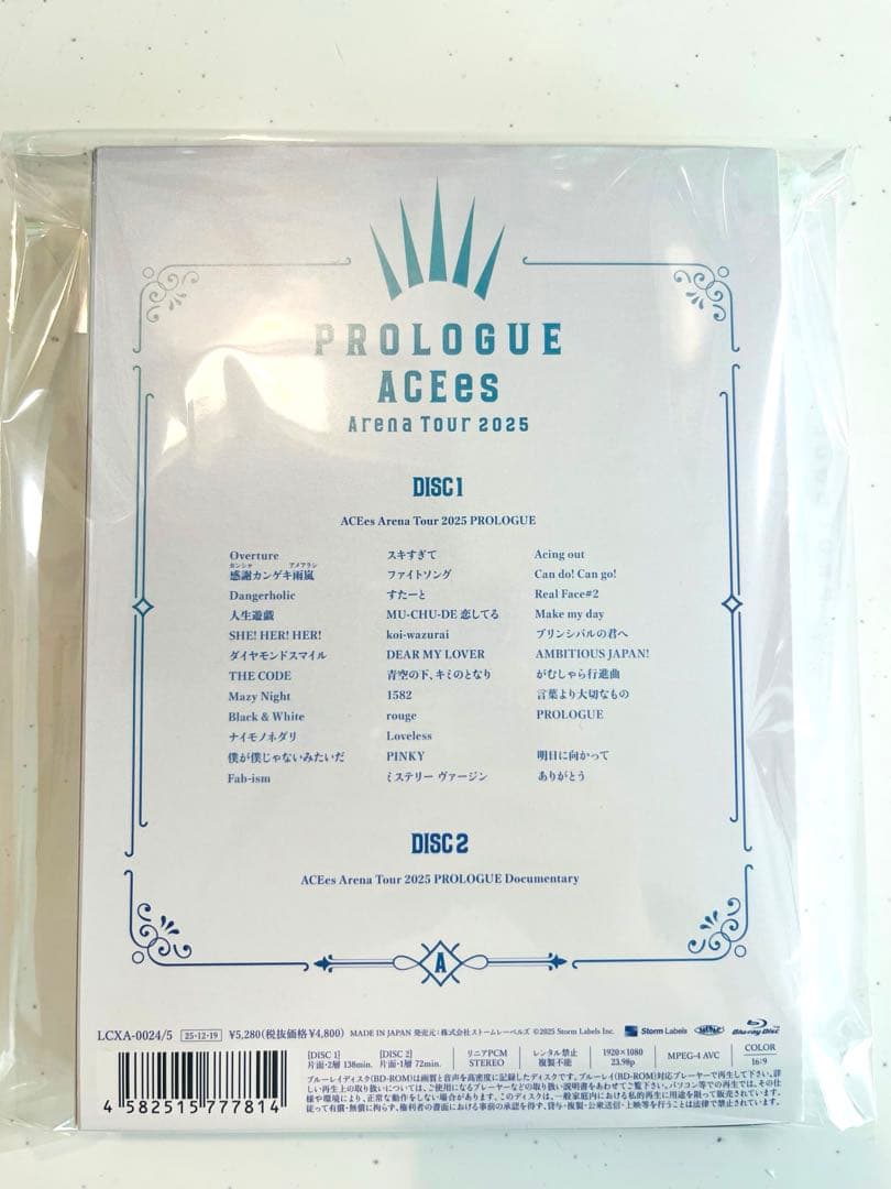 アイドル PROLOGUE ACEes Arena Tour 2025 Blu-ray