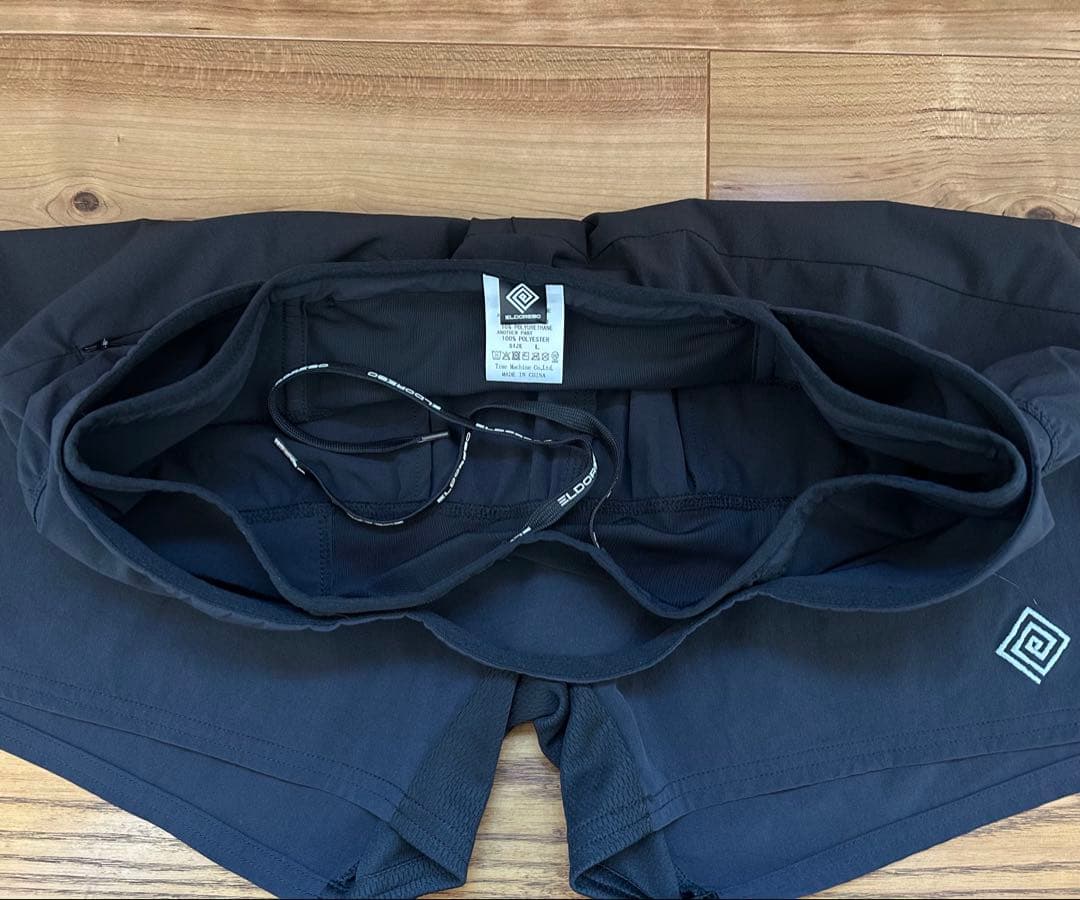 ELDORESO エルドレッソ ランニングパンツ ハーフパンツ 黒 Lサイズ