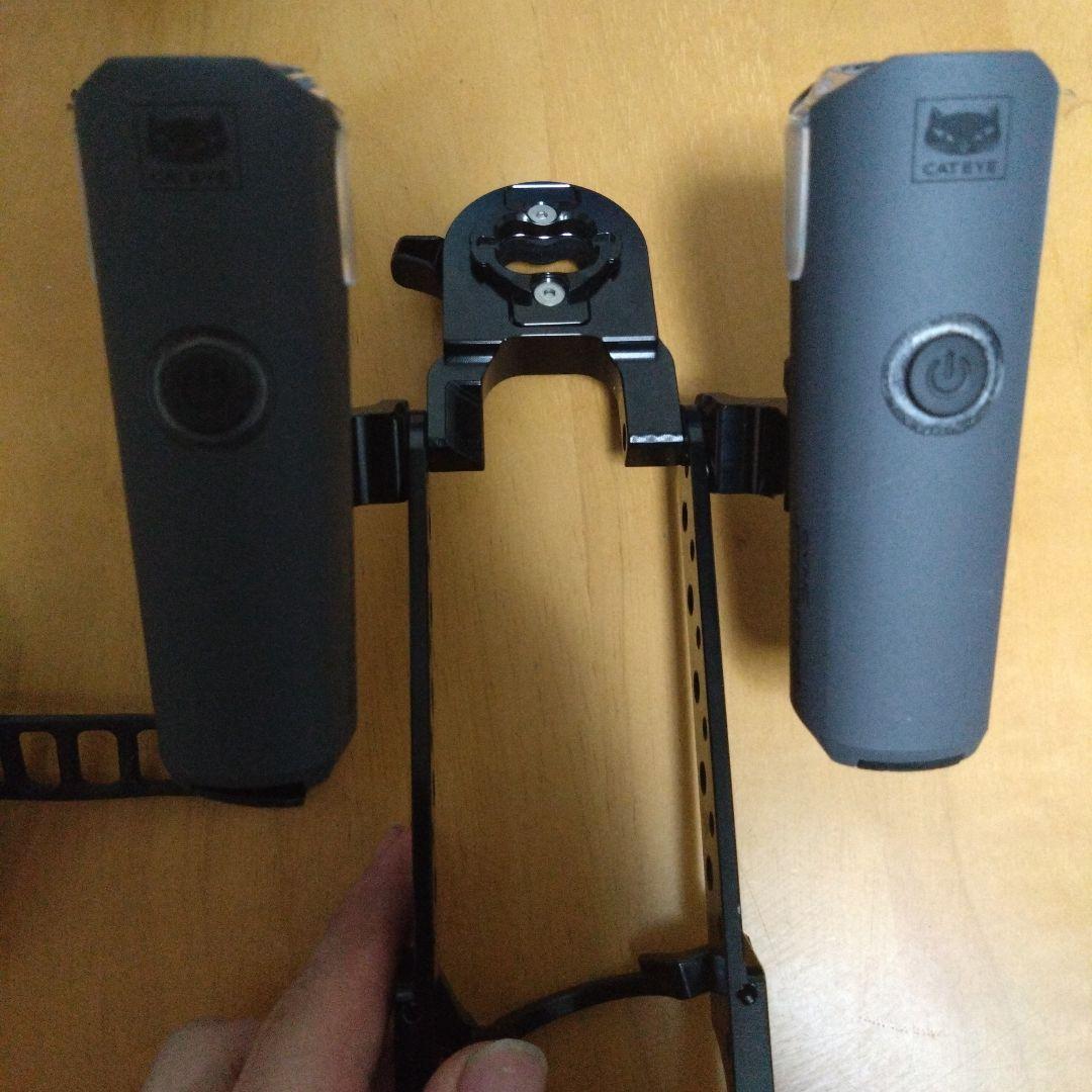 ロードバイク　レックマウント、ライトセット