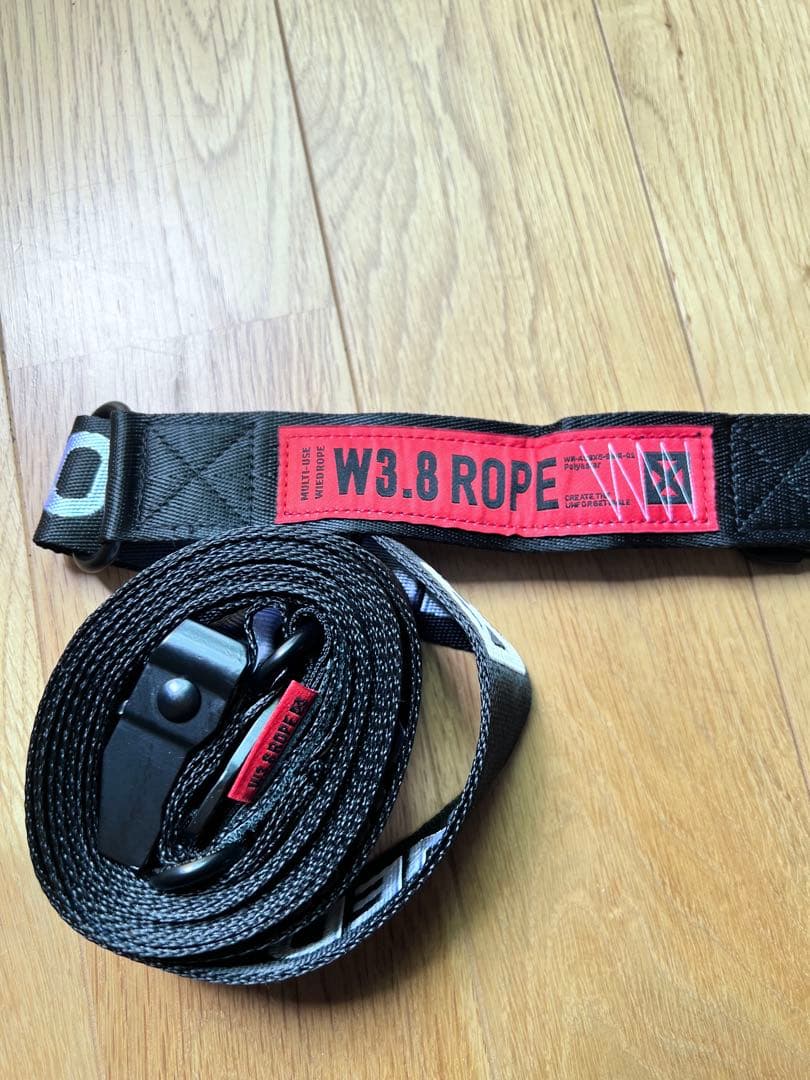 nullpixel W3.8 ROPE レッド×ブラック、開封済み未使用品