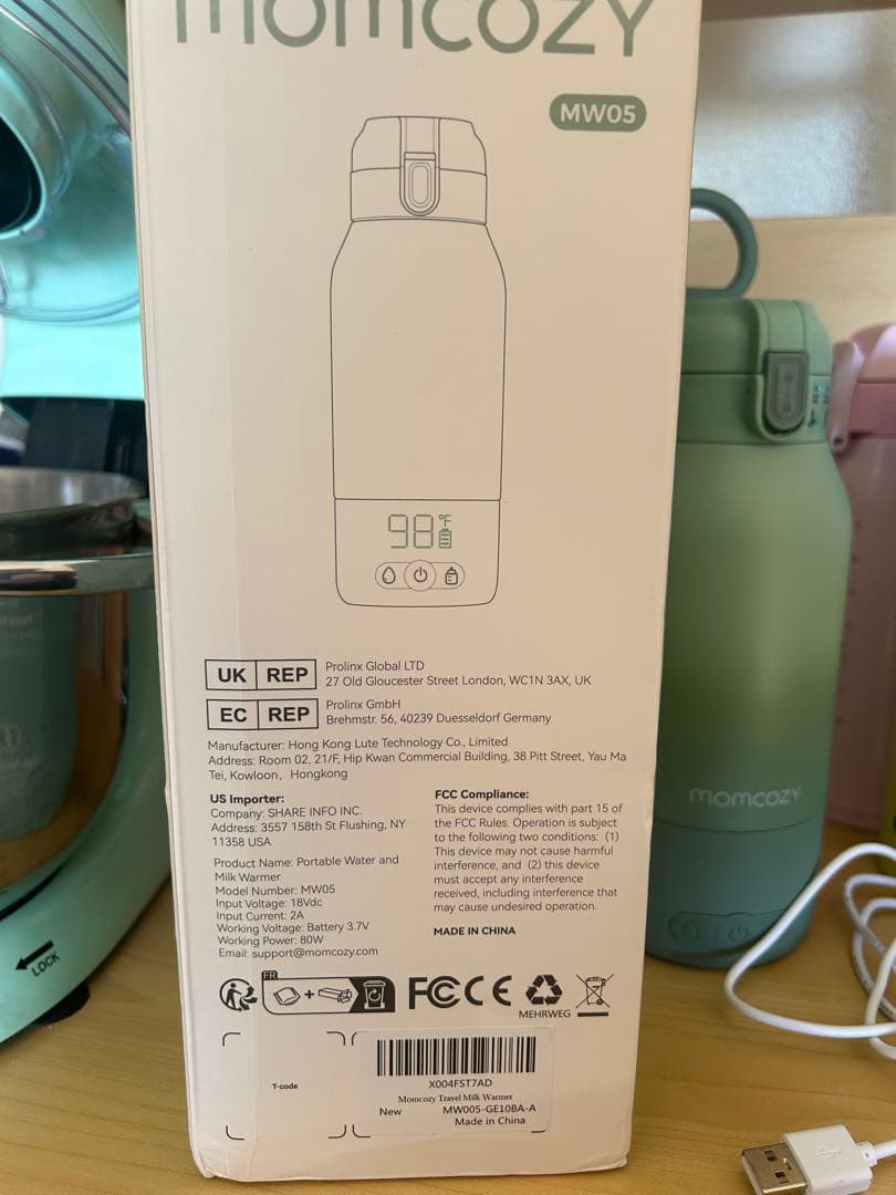 弁当箱・水筒 Mom cozy portable water and milk warmer