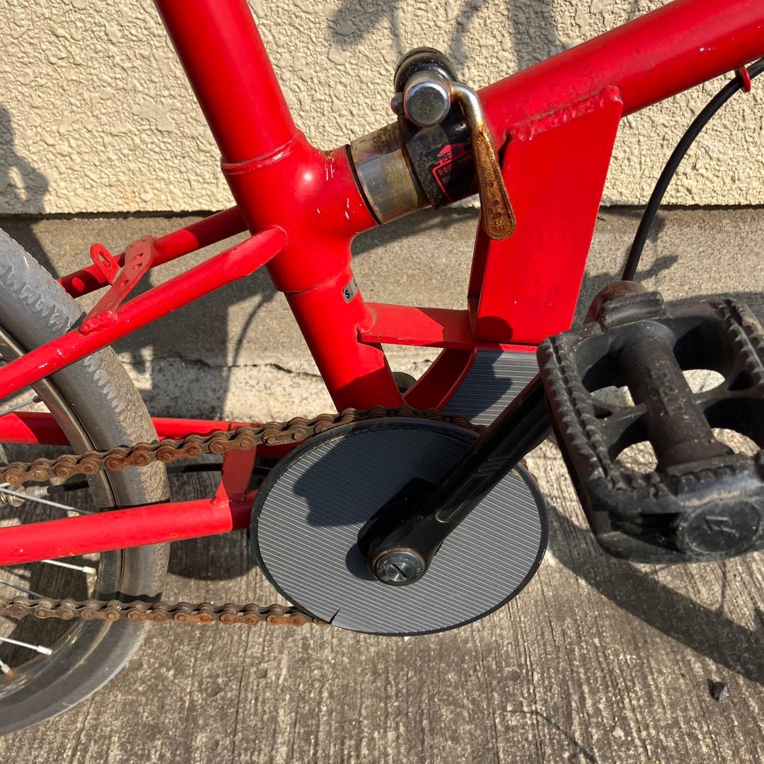アラヤ日本製折りたたみ自転車 レッド20インチ