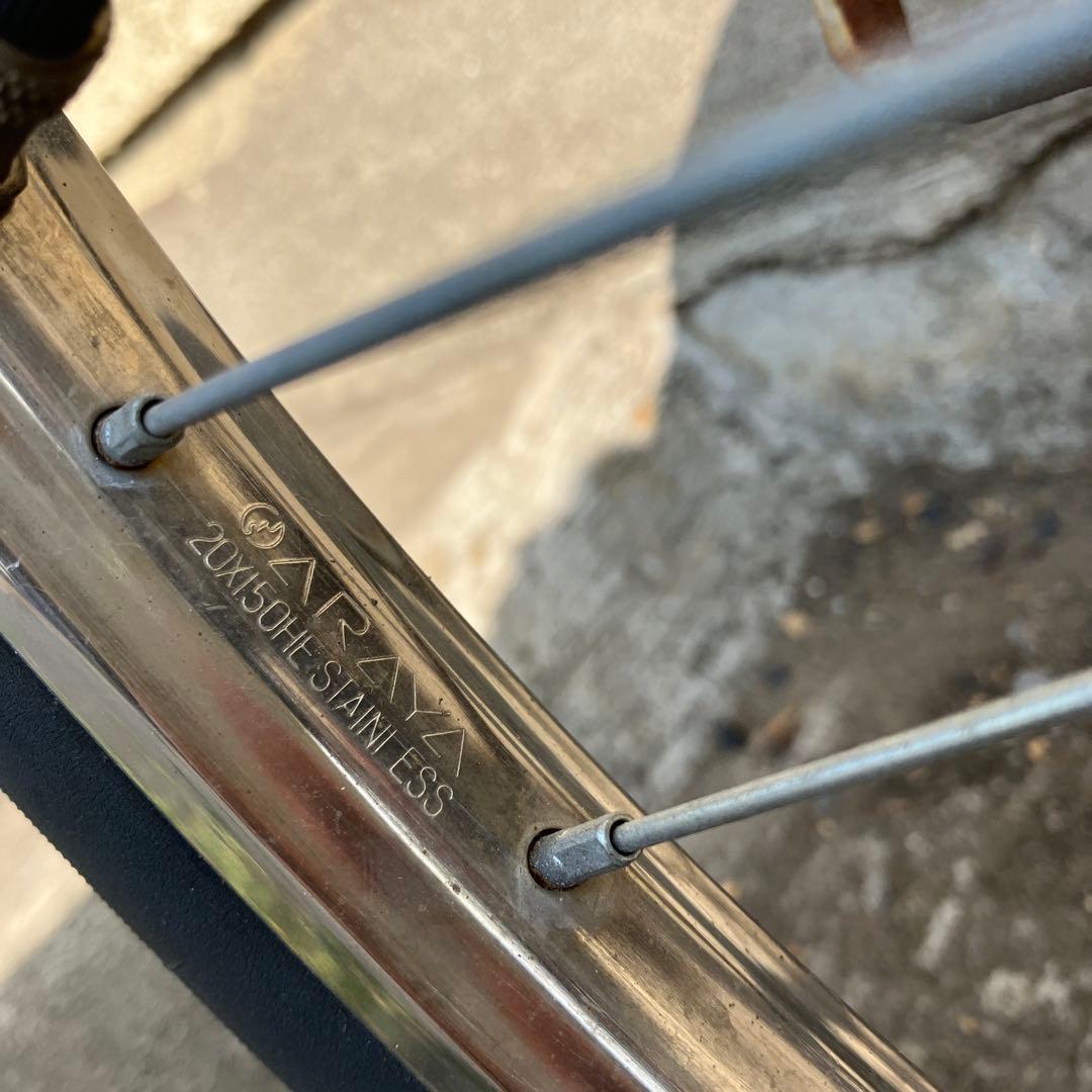 アラヤ日本製折りたたみ自転車 レッド20インチ