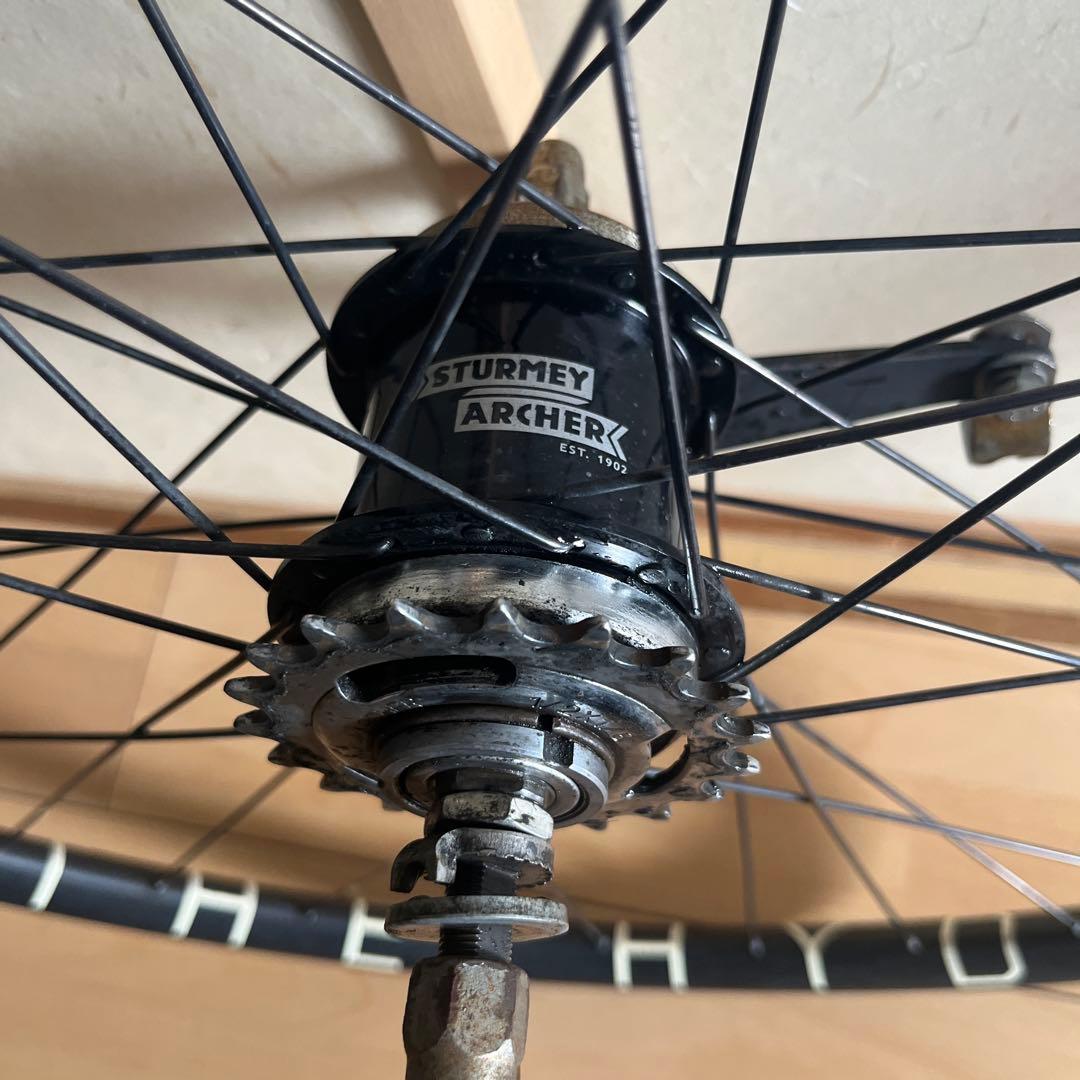Sturmey Archer S2Cハブ H PLUS SONリム付き
